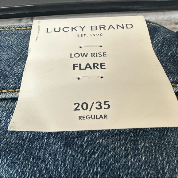 Lucky Brand Women’s Low Rise Flare Jeans Size 20/35R Medium Wash Stretch - Picture 9 of 16